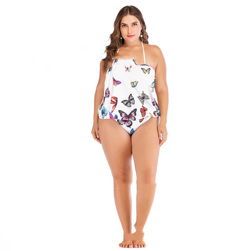 Maillot de bain une pièce imprimé grande taille pour femmes sexy