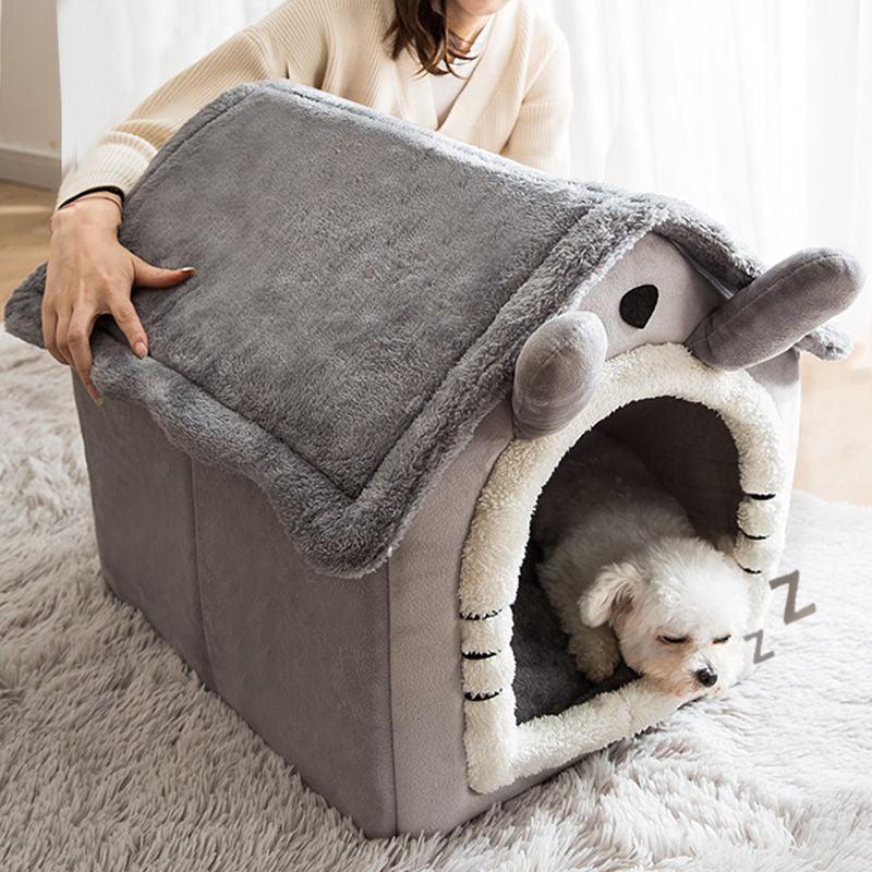 "Maison de lit pliable pour animaux de compagnie - Chien, Chat, Chiot"