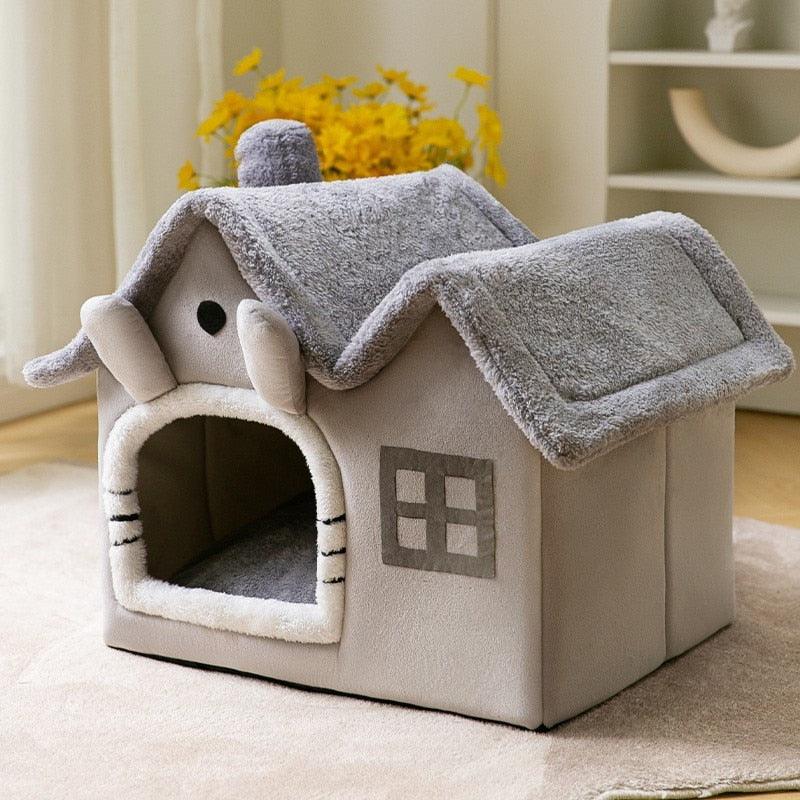 "Maison de lit pliable pour animaux de compagnie - Chien, Chat, Chiot" grey
