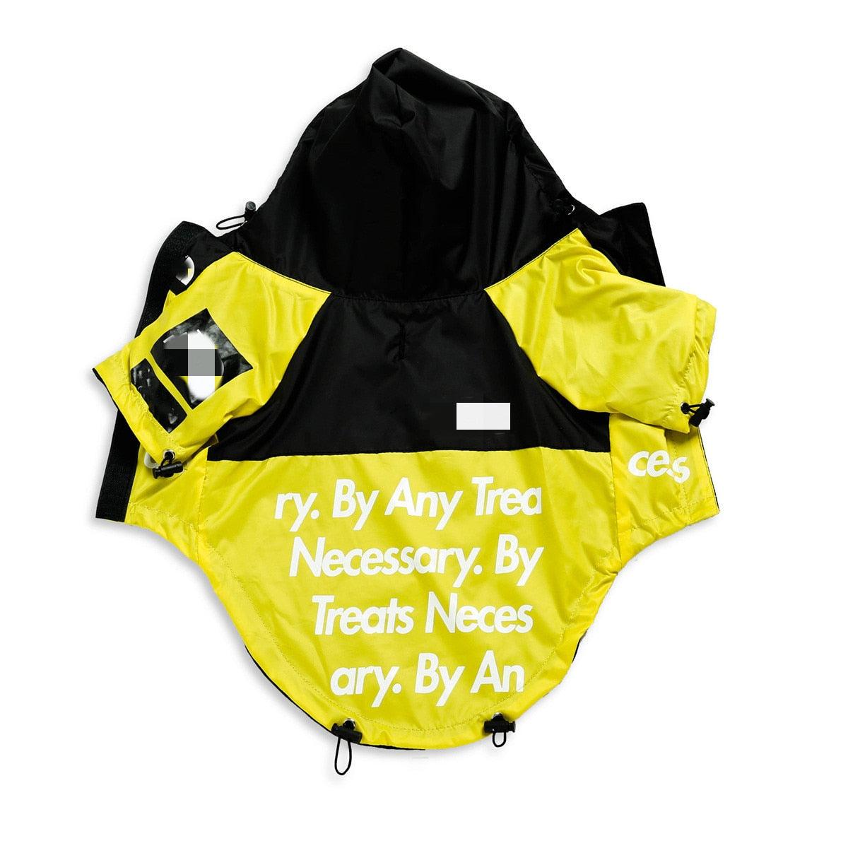 Manteau de pluie pour chien | Vêtements pour petits et grands chiens Yellow