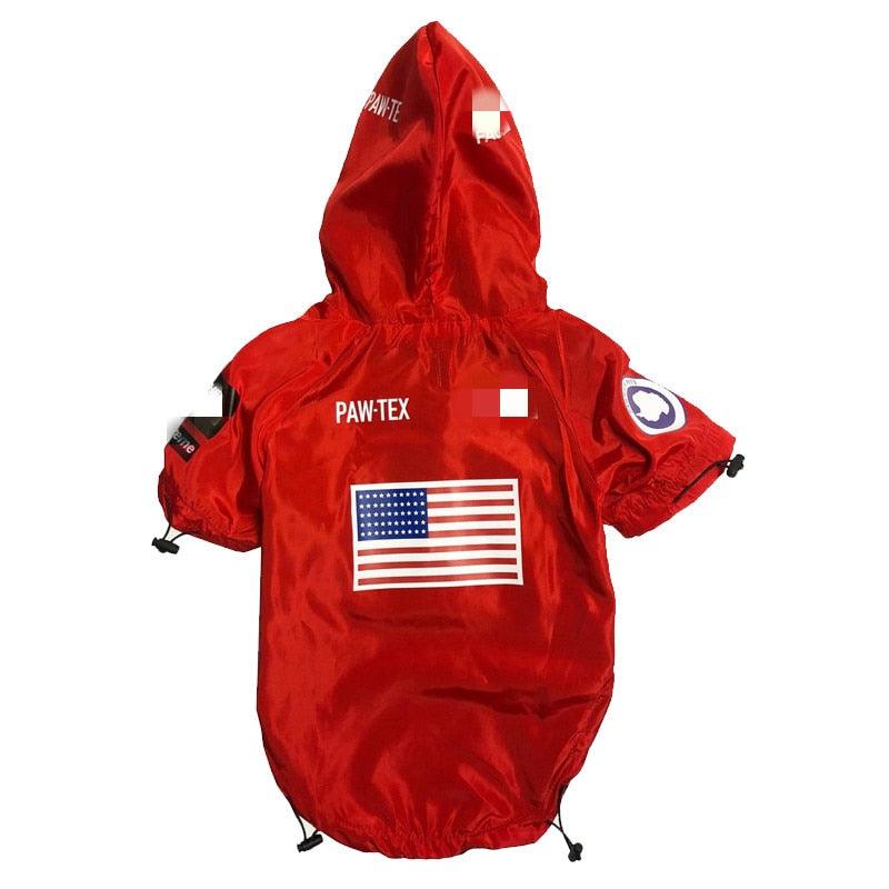 Manteau de pluie pour chien | Vêtements pour petits et grands chiens Red