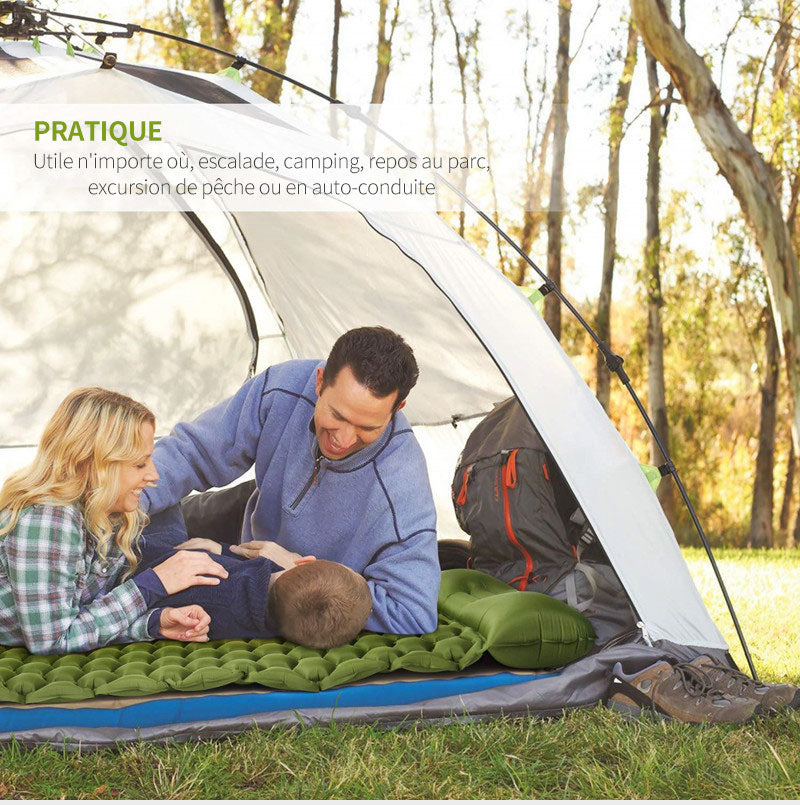 "Matelas gonflable pour camping - Ultra-léger et étanche"