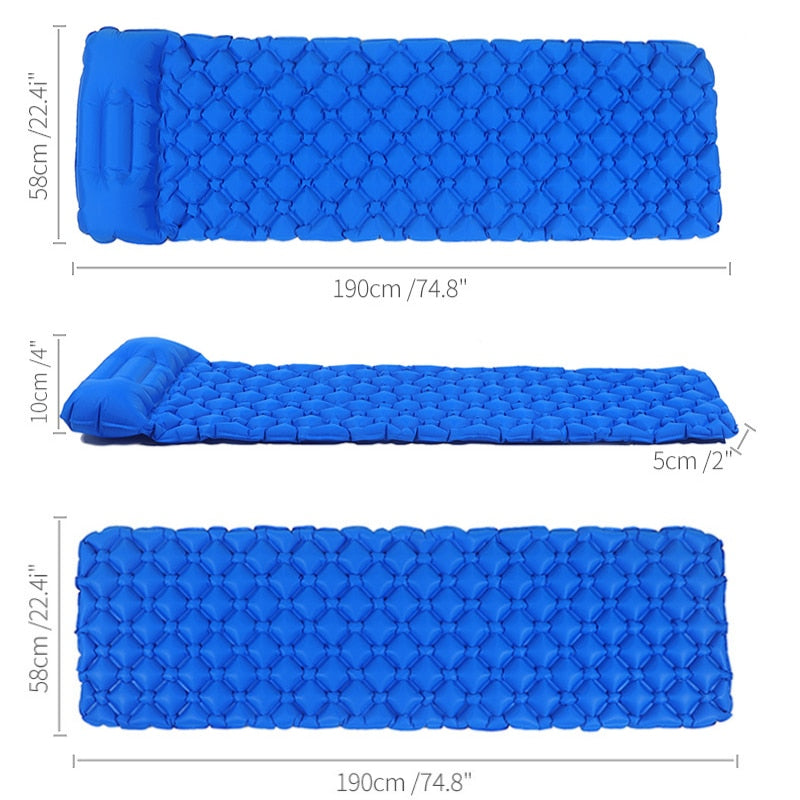 "Matelas gonflable pour camping - Ultra-léger et étanche"