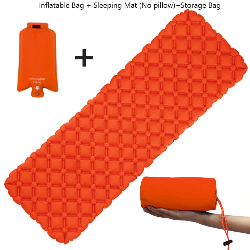 "Matelas gonflable pour camping - Ultra-léger et étanche" 3 PC Set (No Pillow) 3 One Seat