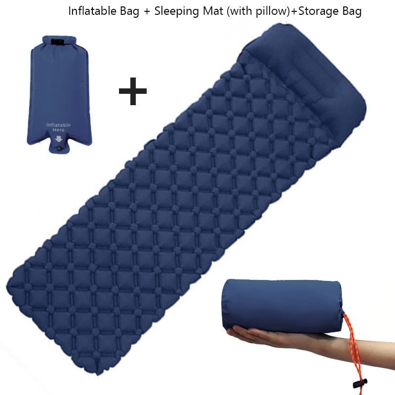 "Matelas gonflable pour camping - Ultra-léger et étanche" 3 PC Set (Pillow) One Seat
