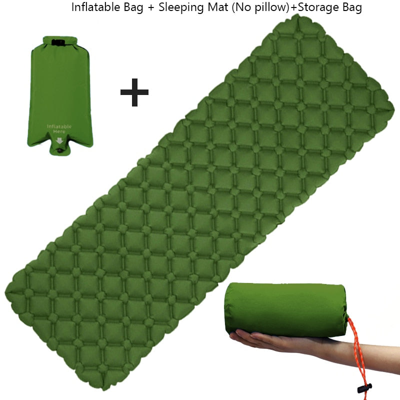 "Matelas gonflable pour camping - Ultra-léger et étanche" 3 PC Set (No Pillow) 2 One Seat