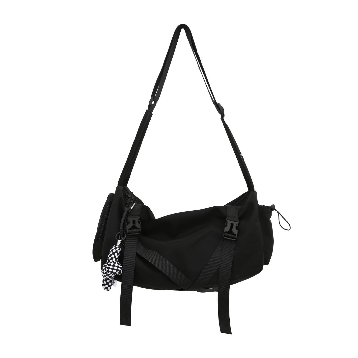 Large sac en bandoulière à large sangle pour hommes et femmes | AOMshop Black Bag Only