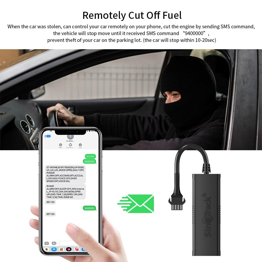 Mini GPS Tracker ST-901M pour véhicules - Localisation en temps réel via GSM