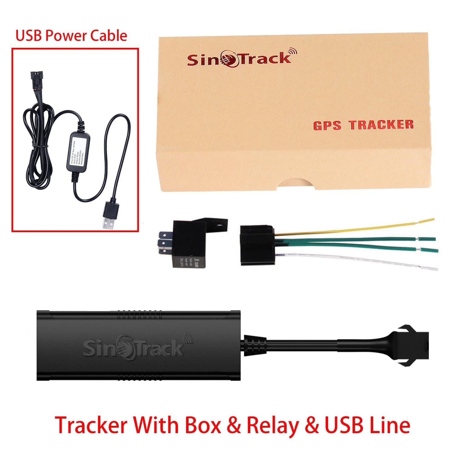 Mini GPS Tracker ST-901M pour véhicules - Localisation en temps réel via GSM Relay Line Box