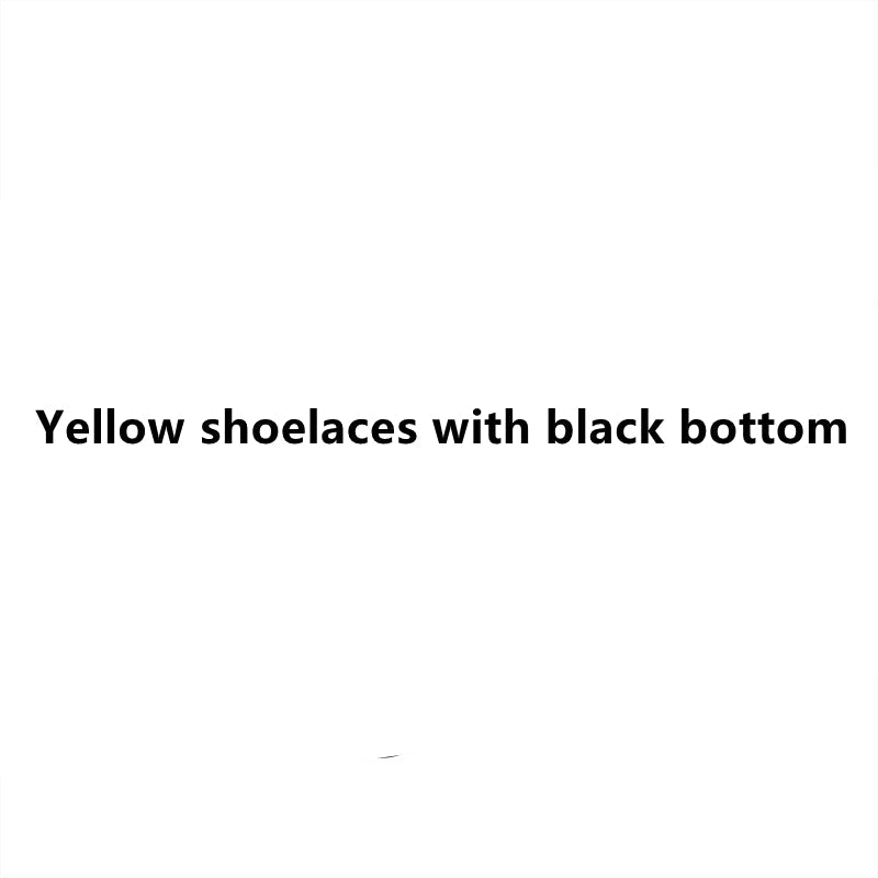 Mini Ski Skates Portable Short Skiboard - AOMshop Yellow shoelaces with black so