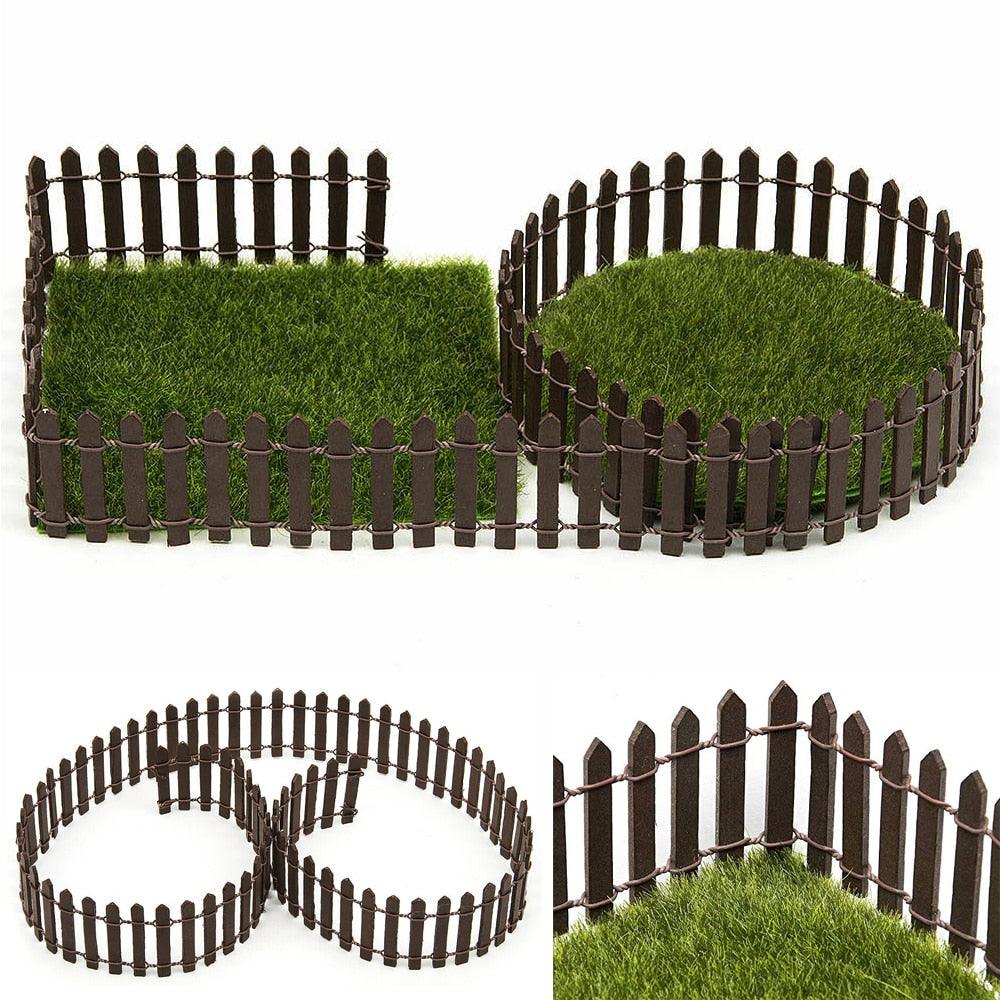 Mini clôture fée jardin barrière en bois
