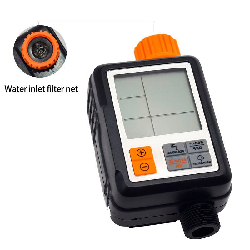 Minuteur d'arrosage automatique avec écran LCD pour jardin