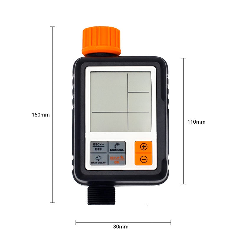 Minuteur d'arrosage automatique avec écran LCD pour jardin