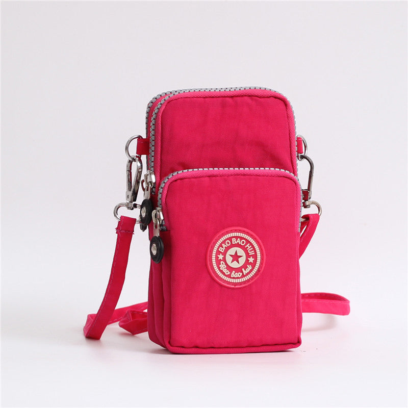 Sac à bandoulière pour téléphone portable, monnaie, mini sac | AOMshop Rose Red