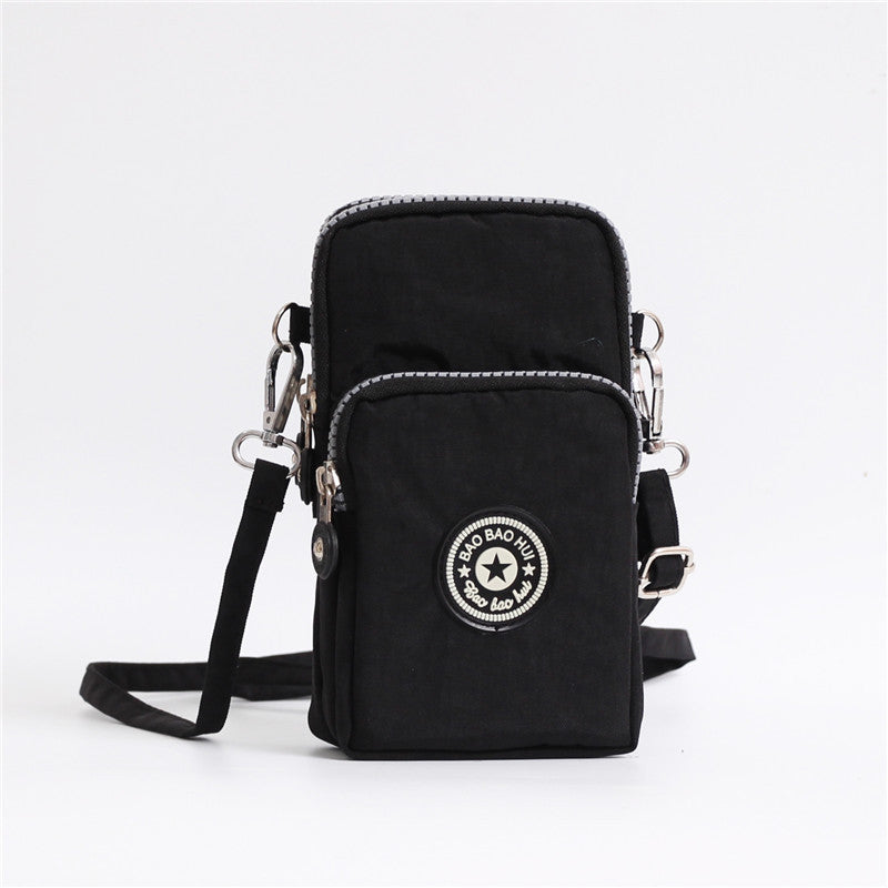 Sac à bandoulière pour téléphone portable, monnaie, mini sac | AOMshop Black