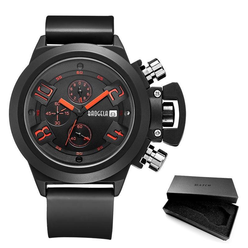 Montre Homme Baogela Chrono Quartz | Sport & Fashion 1606-Black-Box
