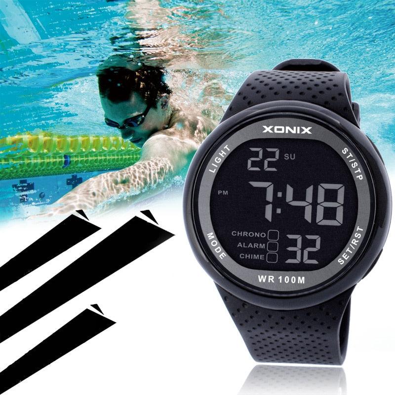 "Montre de sport étanche 100m pour homme - montre numérique pour natation et plongée"