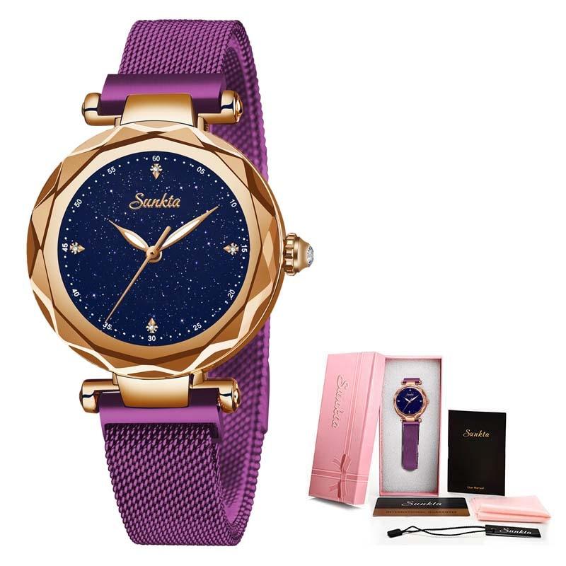 Montre femme étanche or et argent