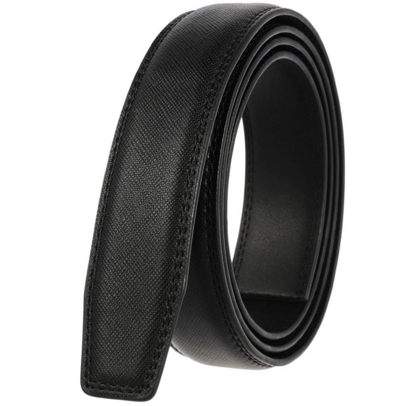 Nouvelle ceinture de marque de luxe pour homme en cuir véritable de haute qualité Black