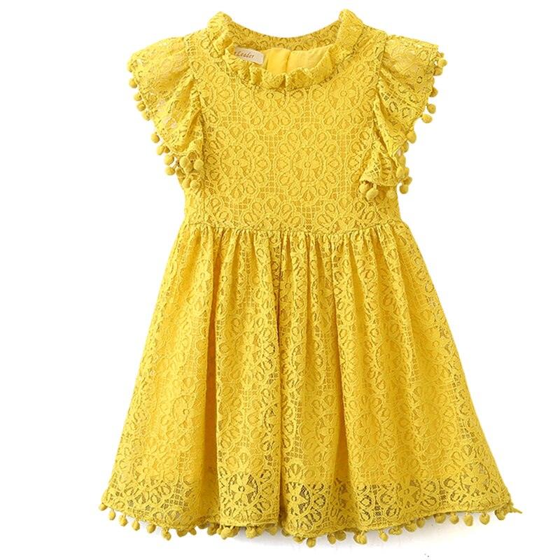 Nouvelle robe d'été de marque pour filles AX543Yellow