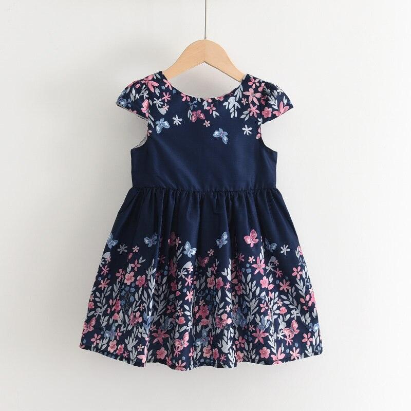 Nouvelle robe d'été de marque pour filles AX1748Blue