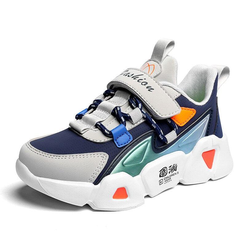 "Nouvelles chaussures de sport pour enfants : baskets garçon/fille printemps mode" 3301 gray