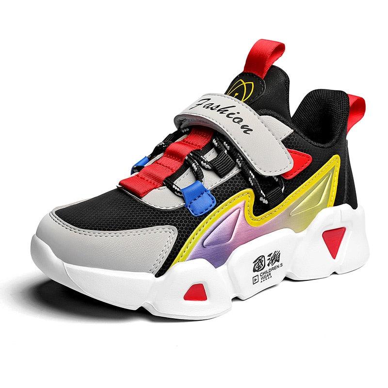 "Nouvelles chaussures de sport pour enfants : baskets garçon/fille printemps mode" 3301 black(PU)