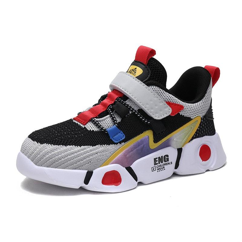 "Nouvelles chaussures de sport pour enfants : baskets garçon/fille printemps mode" 3301 Black(Mesh)