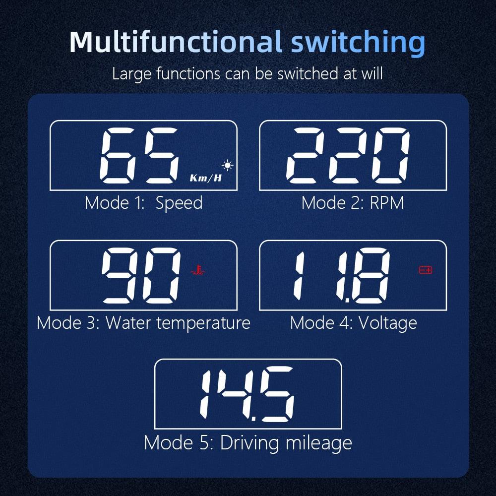 OBDHUD C100 - Affichage Tête Haute OBD2 pour Voiture