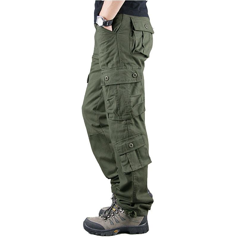 Pantalon cargo militaire pour homme Green