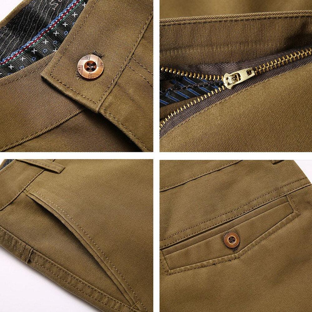Pantalon en coton noir pour homme -