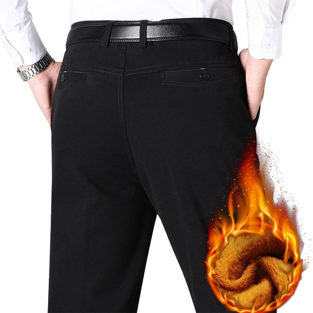 Pantalon en coton noir pour homme -