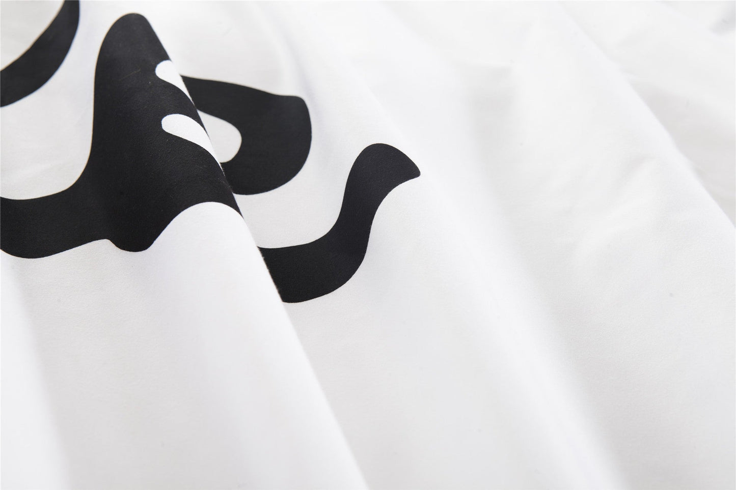 "Parure De Lit Cat Side Noir Et Blanc"