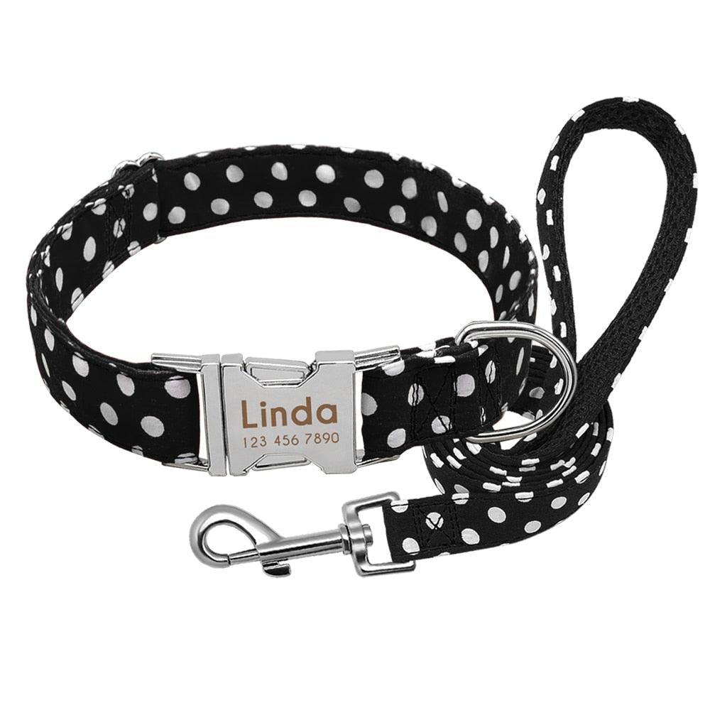 Personnalisez le collier de votre chien avec un nom gravé Black