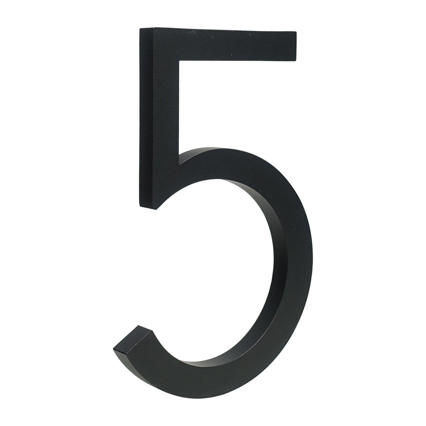 "Plaque d'adresse flottante noire pour maison, chiffres modernes de 15cm" 5