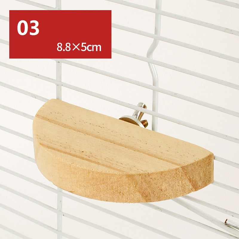 Plateforme de balançoire en bois naturel pour hamster - AOMshop 03style