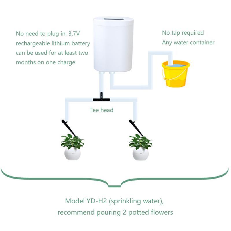 Pompe d'arrosage automatique pour plantes - Contrôleur de goutte-à-goutte à tête multiple China H2