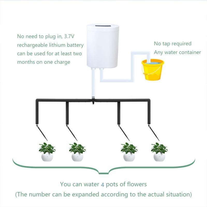 Pompe d'arrosage automatique pour plantes - Contrôleur de goutte-à-goutte à tête multiple China H4