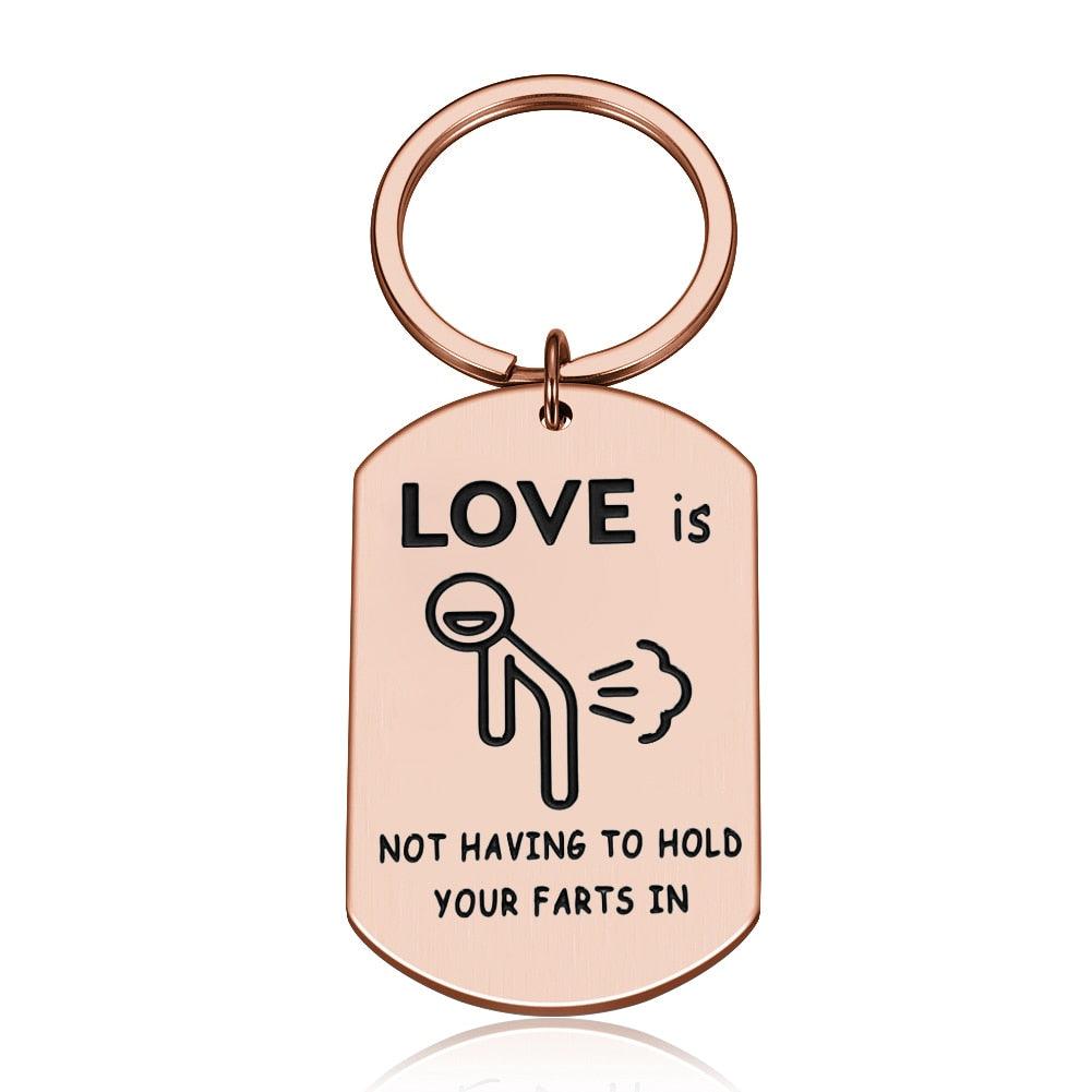 Porte-clés calendrier personnalisé sculpté à la main Rose gold