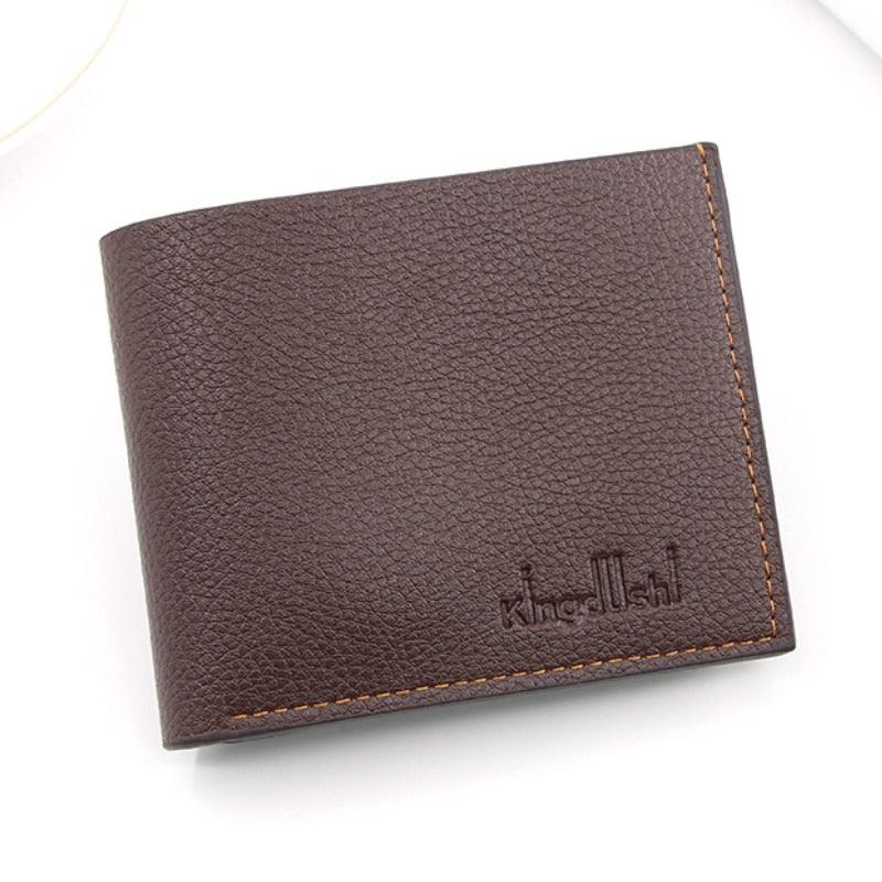 "Portefeuille homme en cuir véritable - Portefeuille en cuir de vache noir premium" Dark brown-2