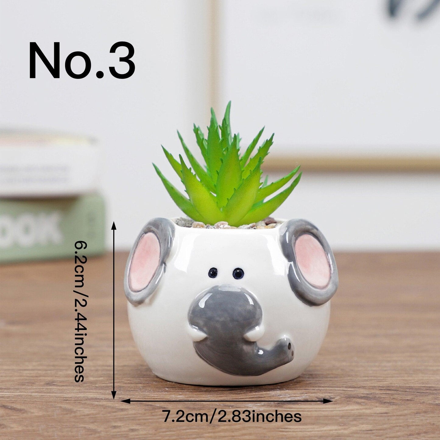 "Pot de fleurs mignon animal" No.3