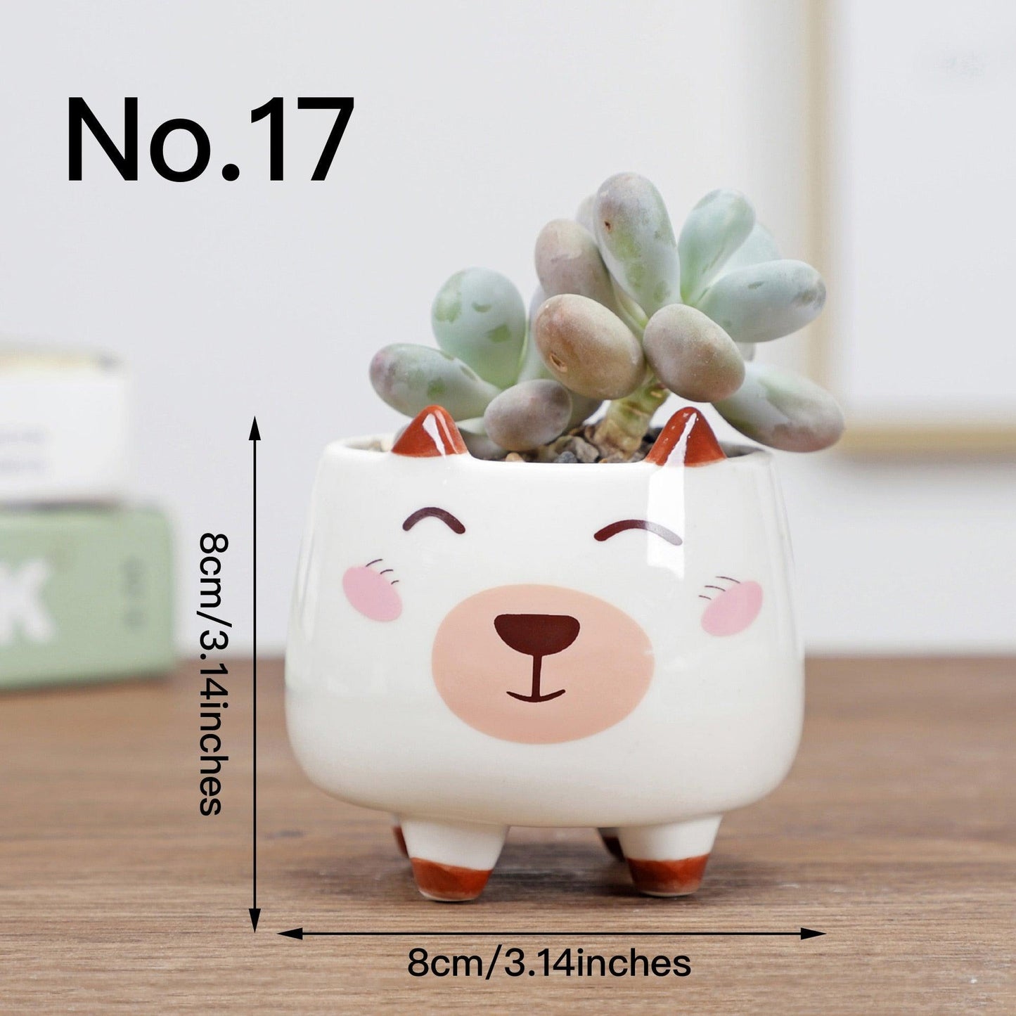 "Pot de fleurs mignon animal" No.17