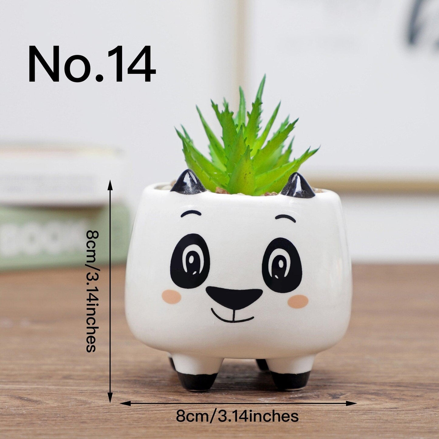 "Pot de fleurs mignon animal" No.14