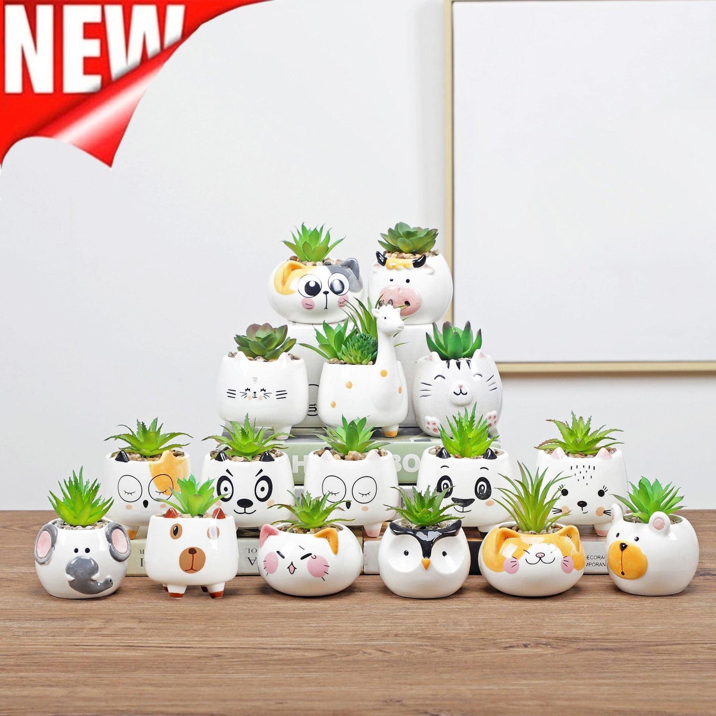 "Pot de fleurs mignon animal"