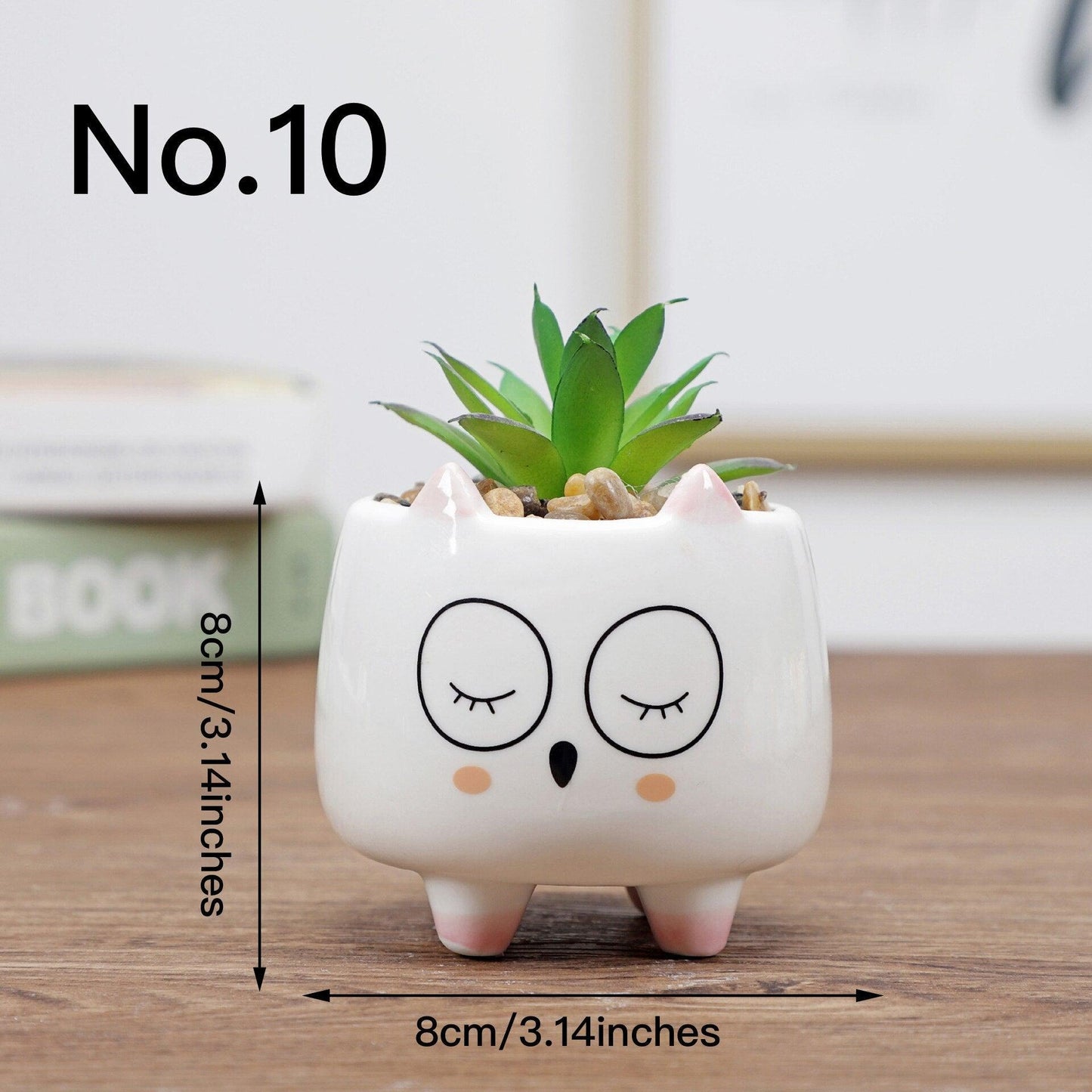 "Pot de fleurs mignon animal" No.10