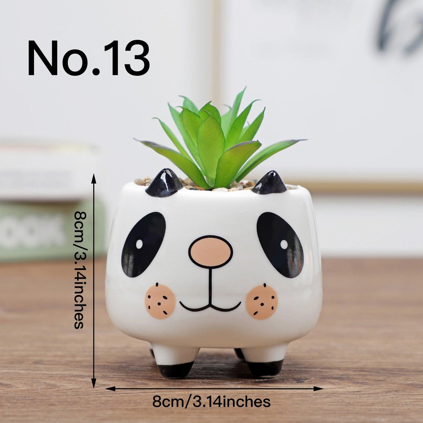 "Pot de fleurs mignon animal" No.13