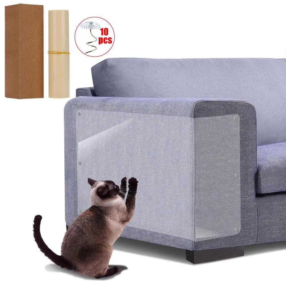 "Protecteur de griffes de chat en sticker durable pour meubles et canapés"