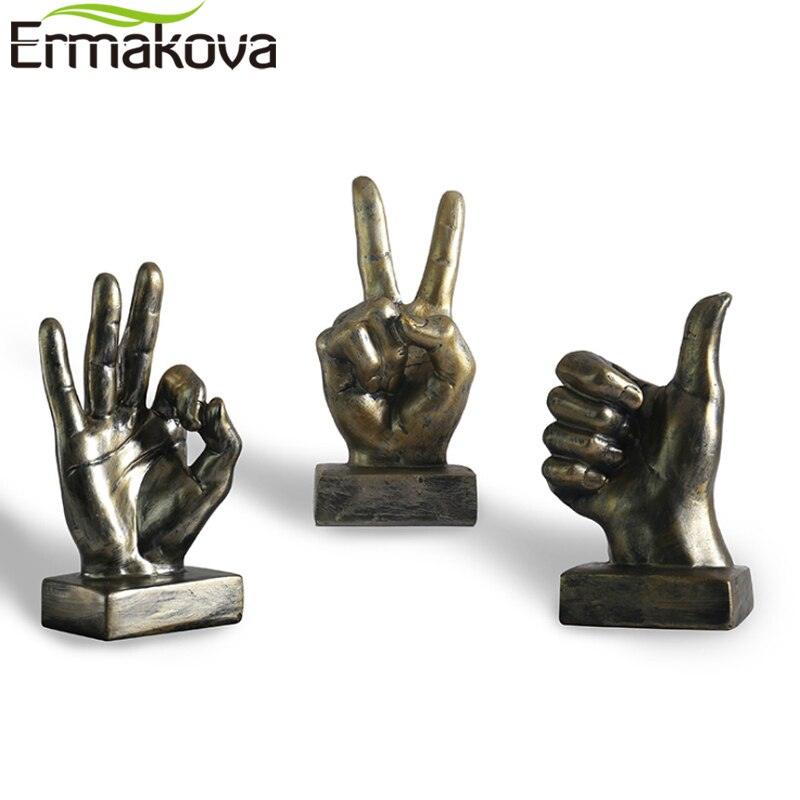 Résine geste doigt Figurines américain