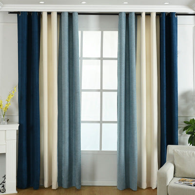 "Rideaux chenille solides et opaques pour salon et chambre - AOMshop"