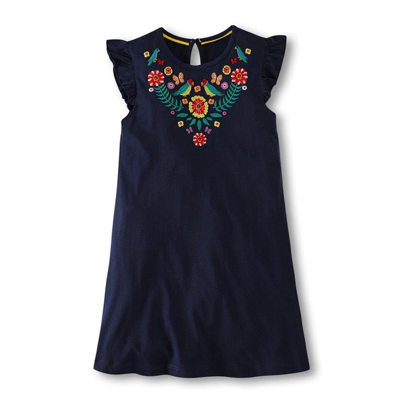 Robes d'été pour bébé fille T186007 NAVY
